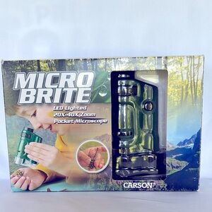 CARSON KIDS MM-24 MICRO BRITE  LED POCKET MICROSCOPE
